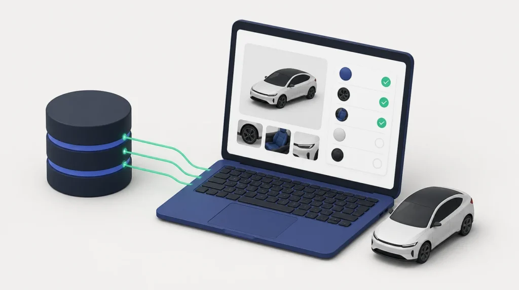 Dati Motornet che arrivano sul sito di noleggio: scheda tecnica, foto e optional dell'auto