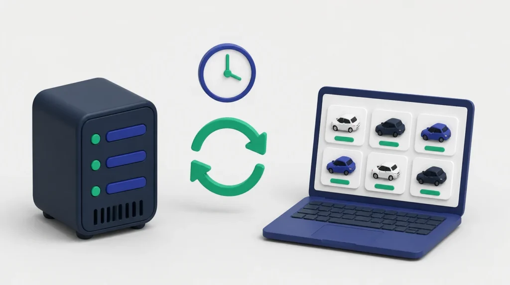Stock di GestionaleAuto sincronizzato sul sito WordPress