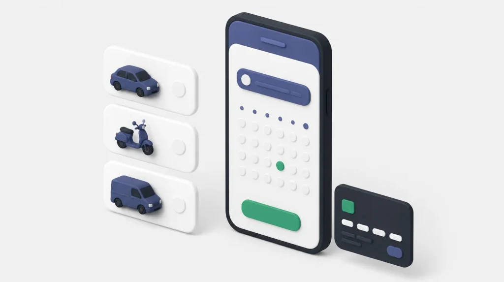 Prenotazione online di un noleggio auto, dalla ricerca al pagamento