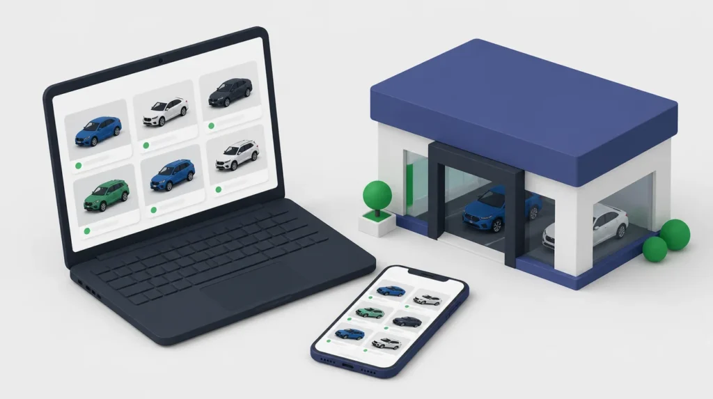 Stock online della concessionaria su sito e portali