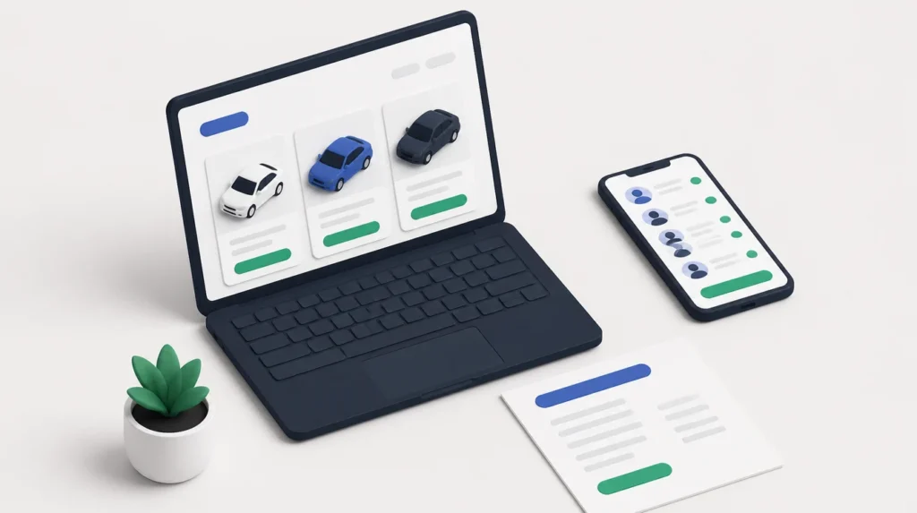 Strumenti del broker di noleggio: sito con le offerte, preventivi e CRM